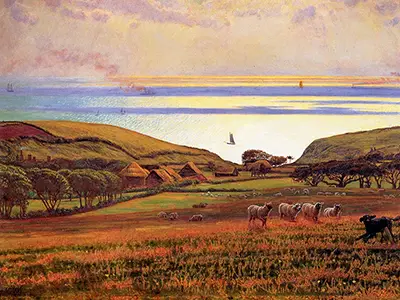 Fairlight Downs, Sunlight on the Sea William Holman Hunt